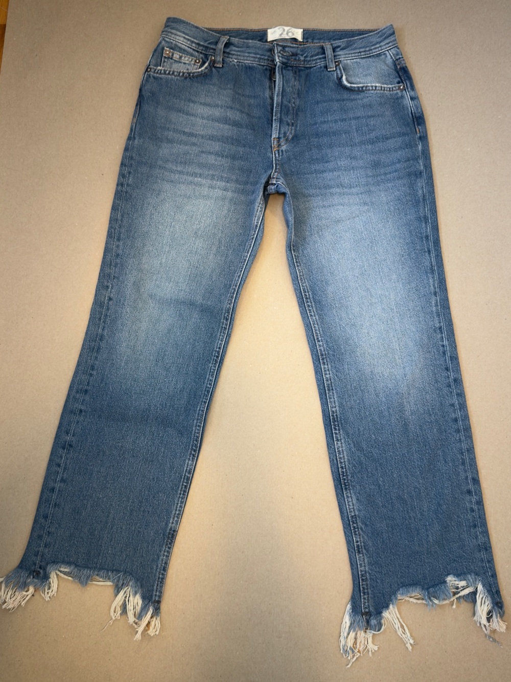 We The Free Light Blue Button-Fly Jeans